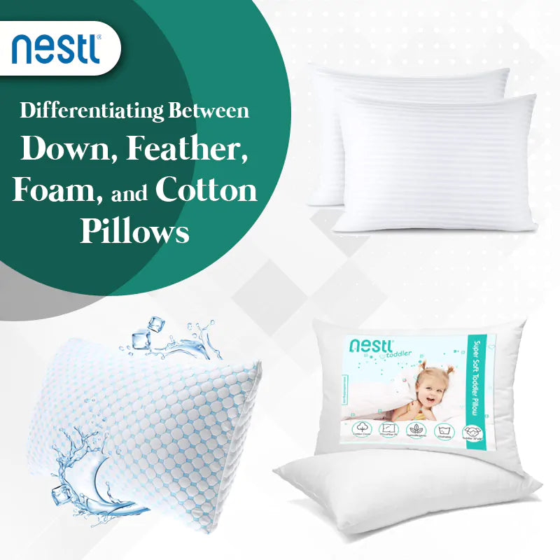 Differentiating Between Down, Feather, Foam, and Cotton Pillows