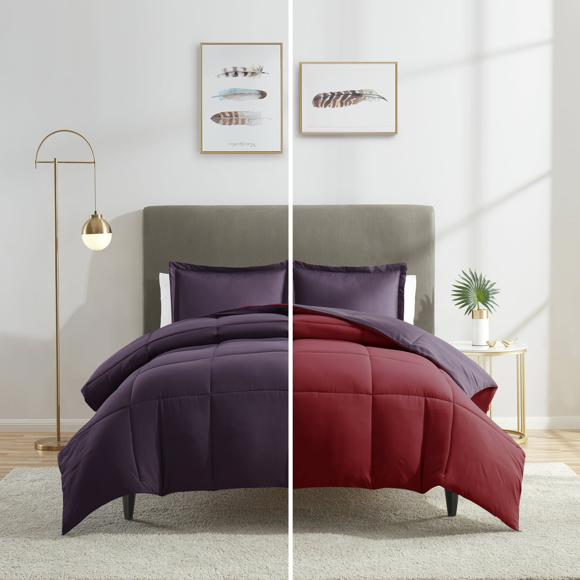 thumbnail image 2 of JML All Season Down Alternative Comforter – Quilted Duvet Insert, 7 Colors 2 of 6