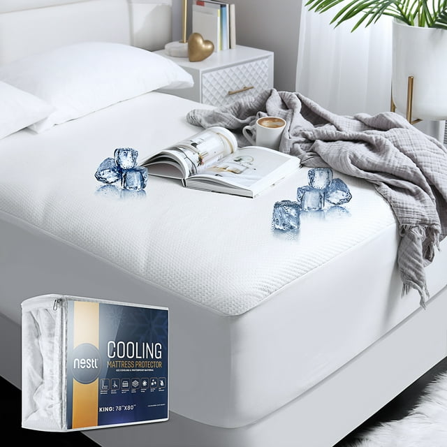 Cooling Mattress Protector, Waterproof, Premium Tencel Blend